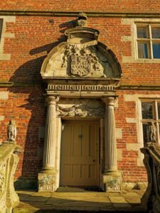 The striking 1668 stone tabernacle doorcase of Soulton Hall