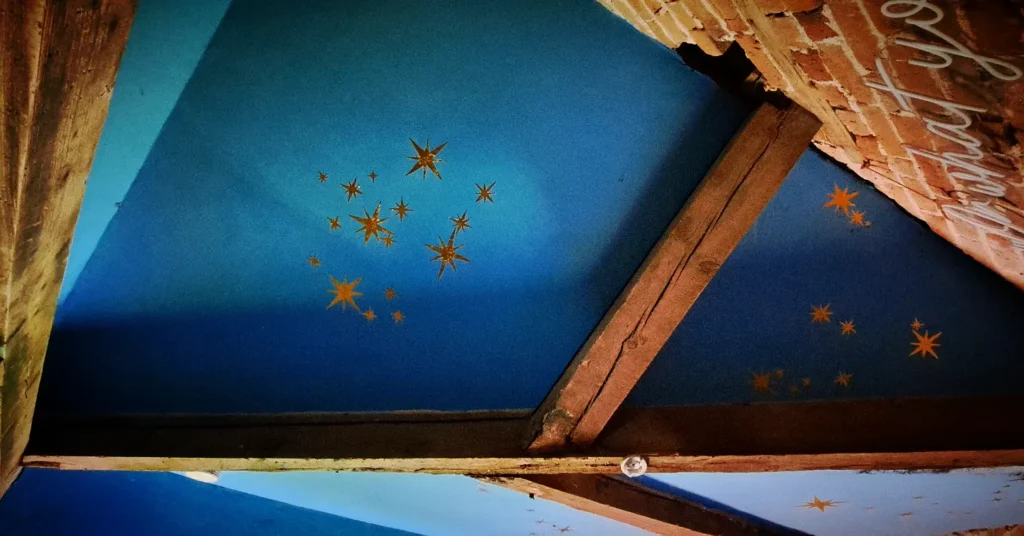 Gilded Stars in the Engine House Roof