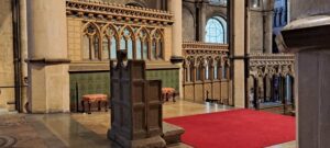 The throne of St. Augustine's Abbey, where Matthew Parker was reluctantly dragged to become Archbishop of Canterbury. Despite his initial hesitation, Parker played a crucial role in shaping the English Reformation.