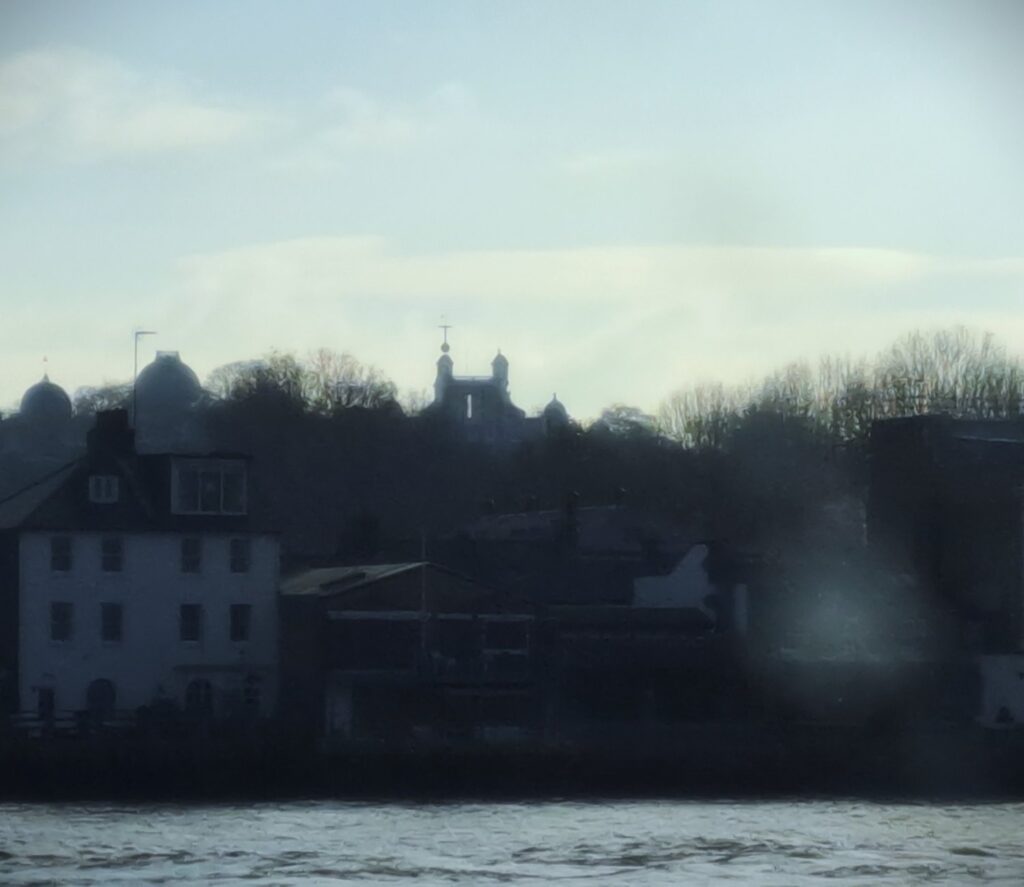 The Royal Observatory at Greenwhich - Two towers and a light effect between, like Soulton