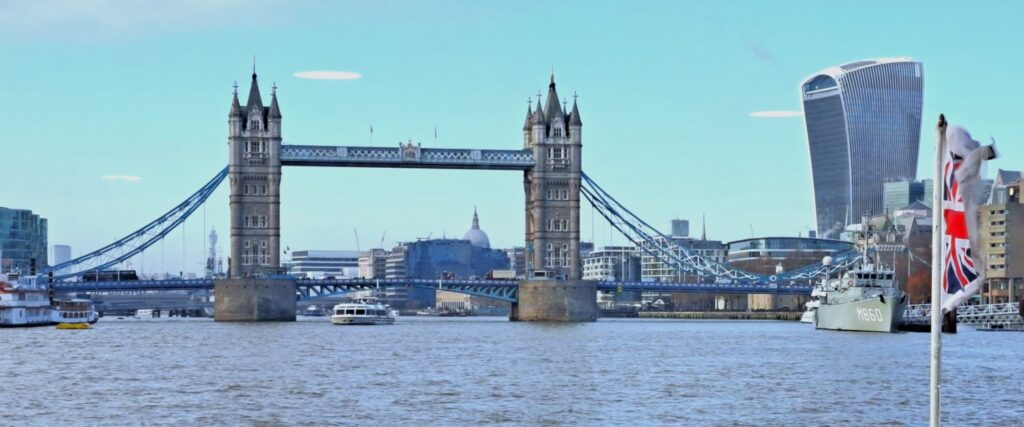 Tower Bridge, a landmark which is later than Sir Rowland Hill's time