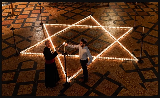A commemoration for Holocaust Memorial Day at York Minster. Photograph: Ian Forsyth/Getty Images