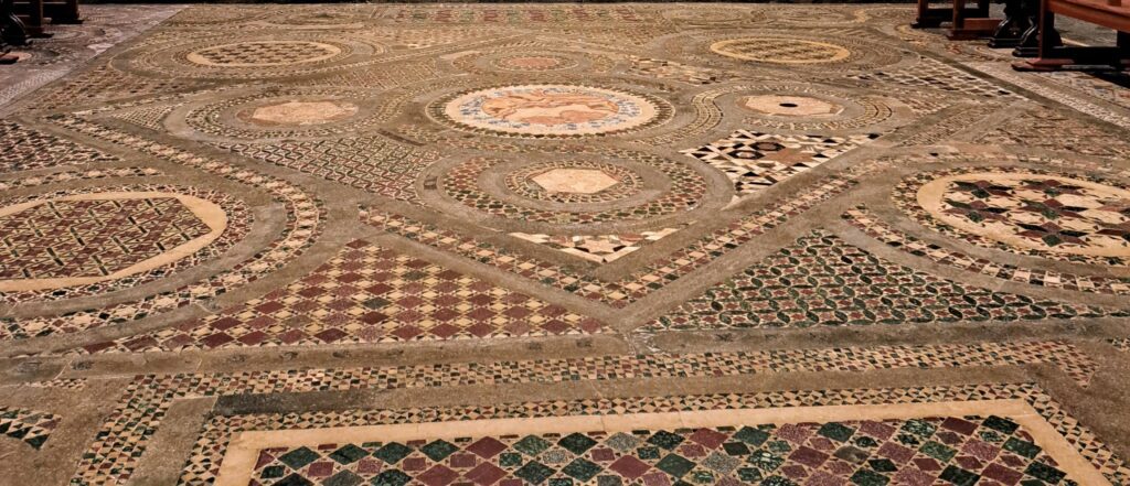 Cosmati pavement by high altar, Westminster Abbey