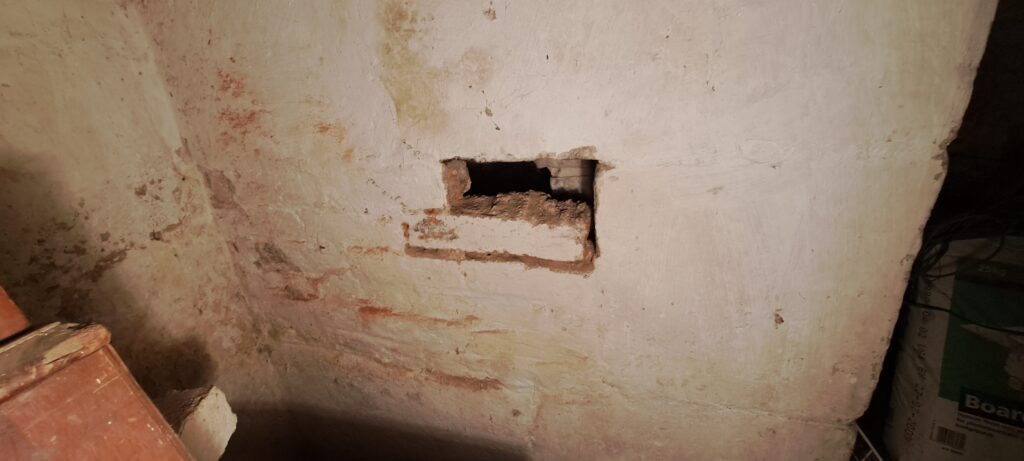 The curious, large, compartment incerted into the Rithmomachia, likely in the C17th - a fume cupbard in a very laboratory?