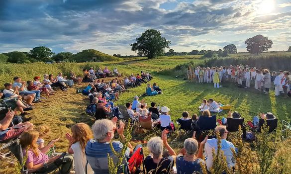 Singers at the Soulton Long Barrow