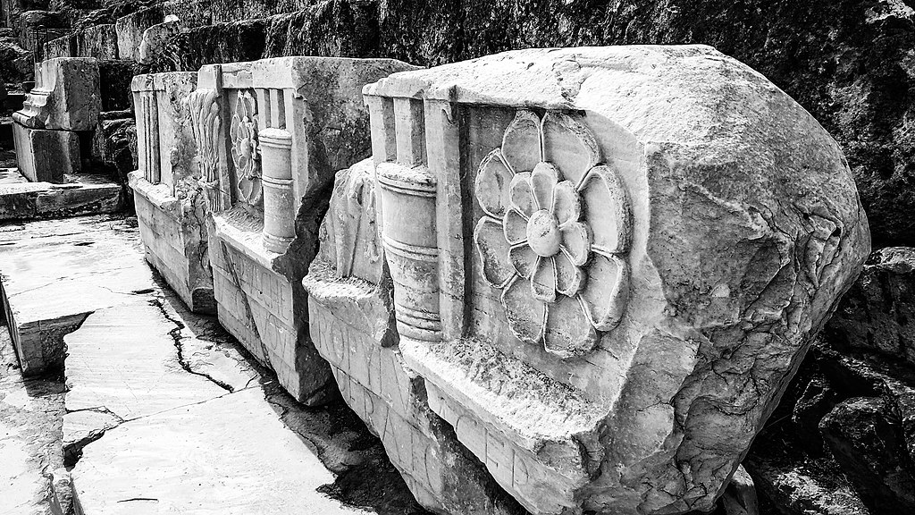 Surviving carvings from the Telesterion at Eleusis