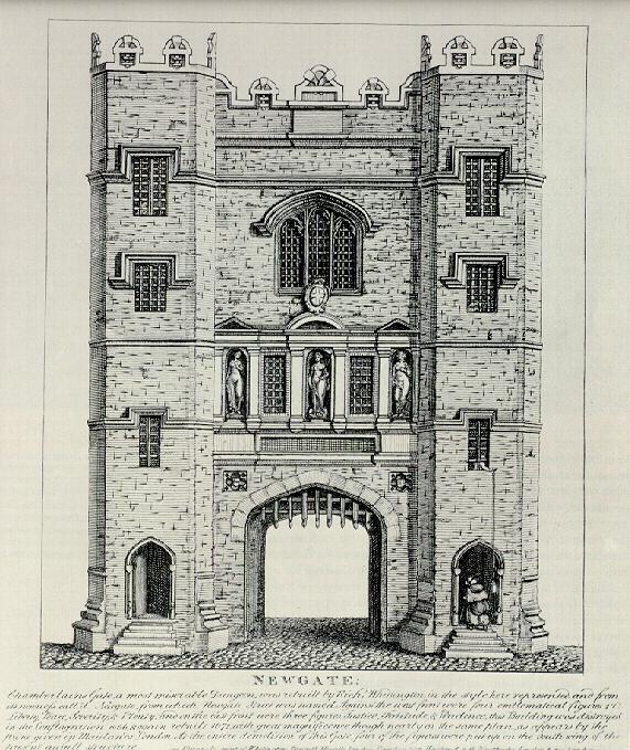 Newgate, the old city gate and prison