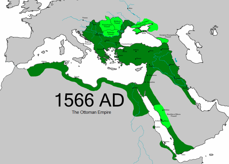 The Ottoman Empire around the time of Hill's death