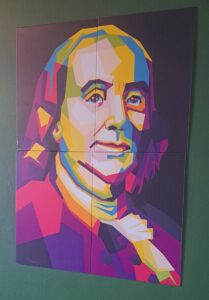 A modern portrait of Franklin