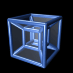 In geometry, a tesseract or 4-cube is a four-dimensional hypercube, analogous to a two-dimensional square and a three-dimensional cube