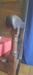 A cannister riser on the Chair of Estate of Sir Rowland Hill