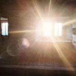 Easter Sunrise in the Aedicule (small chapel) at Soulton Hall. This is the most senior room, containing an altar stone linked to Old St Paul's Cathedral.