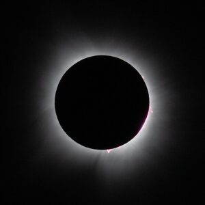 A total solar eclipse is seen in Dallas, Texas on Monday, April 8, 2024