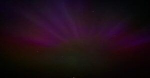 The Northern Lights from the roof of Soulton Hall