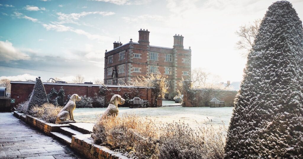 Soulton Hall in the snow