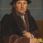 Portrait of a Young Merchant by Hans Holbein the Younger - note inkwell in lower right