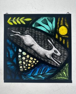 Stained glass work by Harriet Love