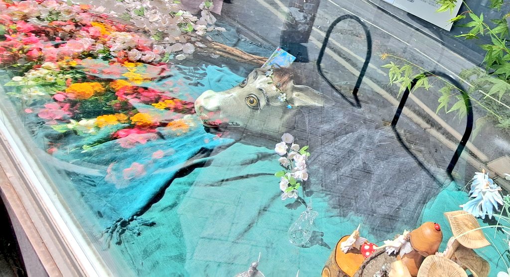 Bottom in the Wem Town Hall Midsummer Night's Dream Display.