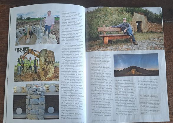 Soulton Long Barrow in Shropshire Magazine 