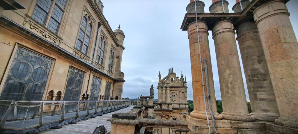 Wollaton Hall: a closser look at the roof scape was a big privilage and useful support for the Byrga Geniht scholarship