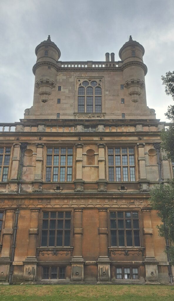 The East-facing face of Wollaton -- he first side visitors saw closely on the formal route