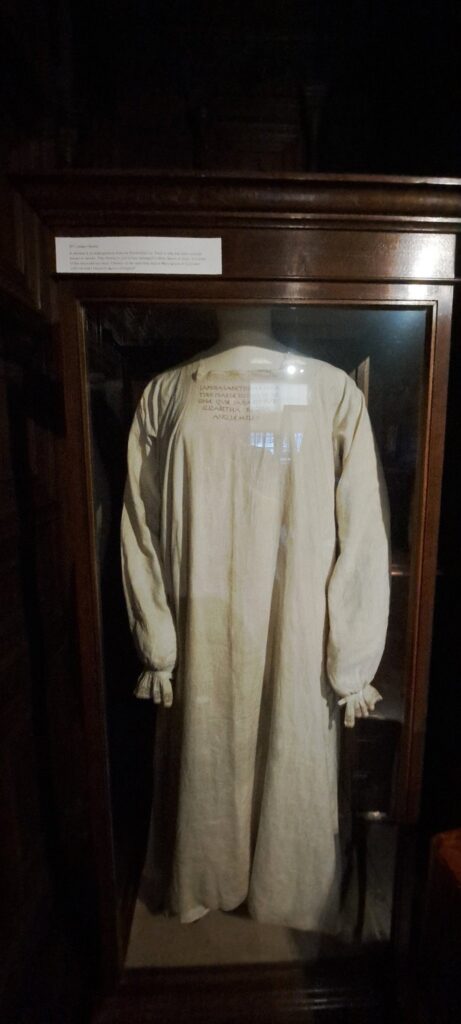 Chemise believed to have been worn by Mary, Queen of Scots