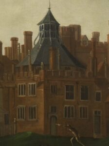 “A testament to Tudor ingenuity: The Cockpit at Court, featuring a pioneering lantern roof that paved the way for architectural advancements like Soulton.