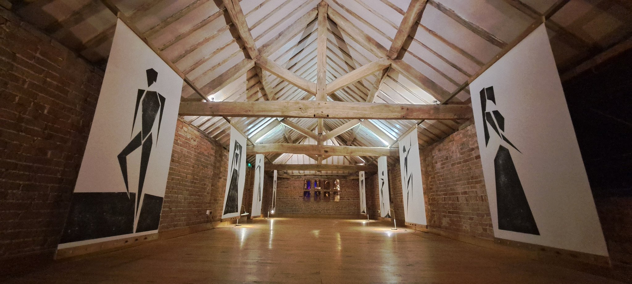 The definitive modern representation of the As You Like It Dancers, Jacob Chandler works shown in the Moot Hall, Soulton Hall