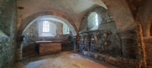 A Saxon or Norman altar, a relic of the cathedral's rich history.