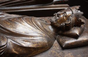 Tomb effigy, in gilt bronze, of Henry III of England (b.1206; d.1272) in the Confessor's Chapel, Westminster Abbey