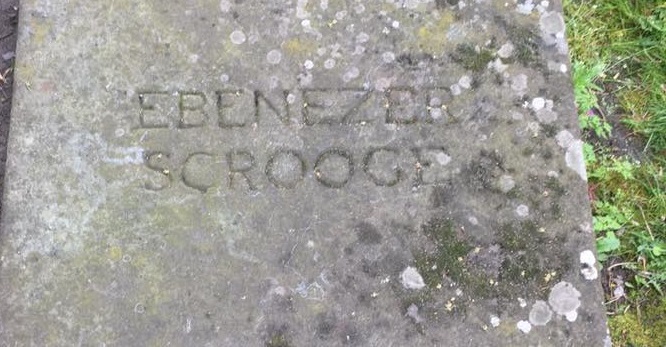 'Grave' of EBENEZER SCROGE