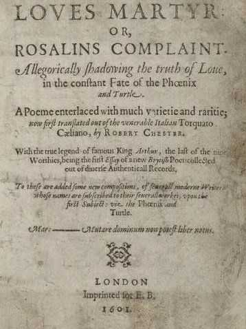 The Phoenix and the Turtle, first edition - cover