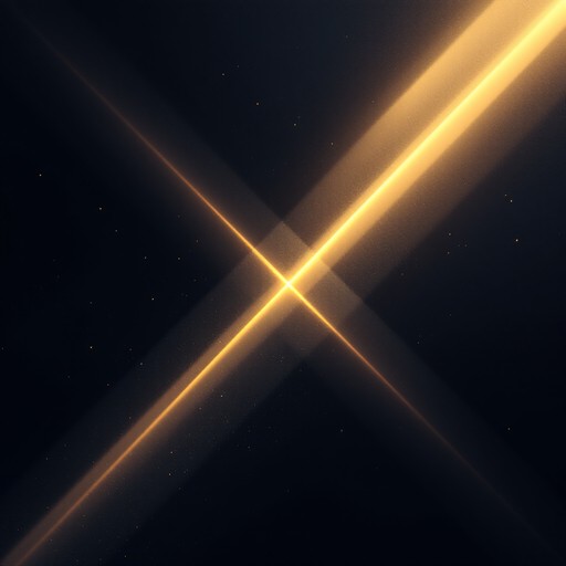 beams of light crossing
