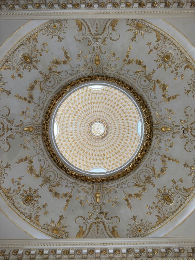 Looking Up at the Temple of the Four Winds - rarely open to the public at this time, sadly