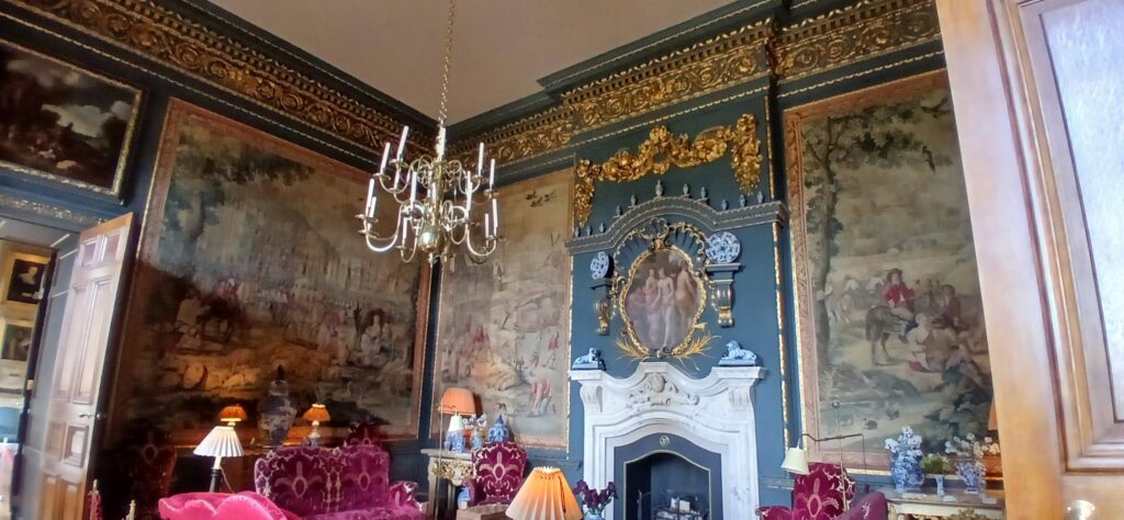 The fantastically restored Tapestry Room