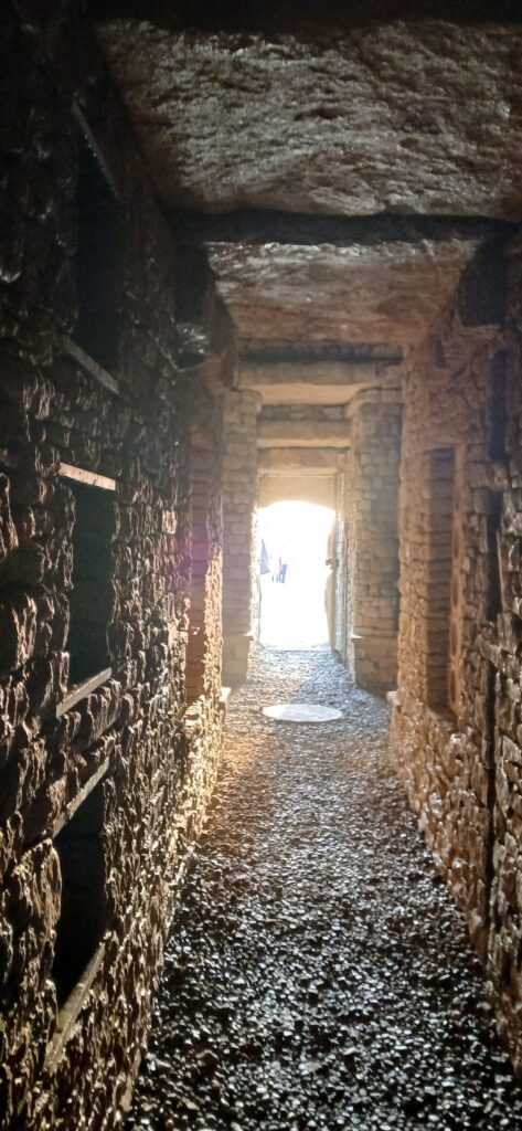 The 2025 new-risen sun inside the barrow on the solstice alignment