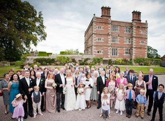 Family and Friends at a Soulton Hall Wedding