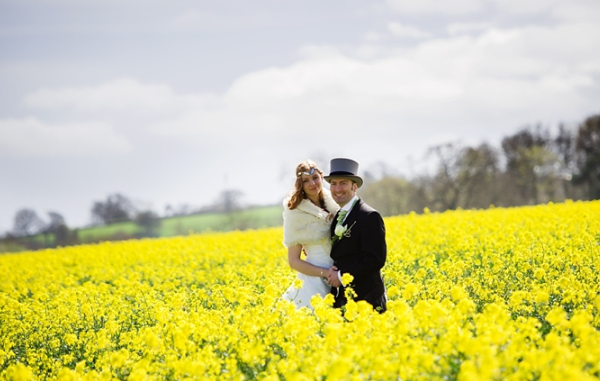 Wedding spring field