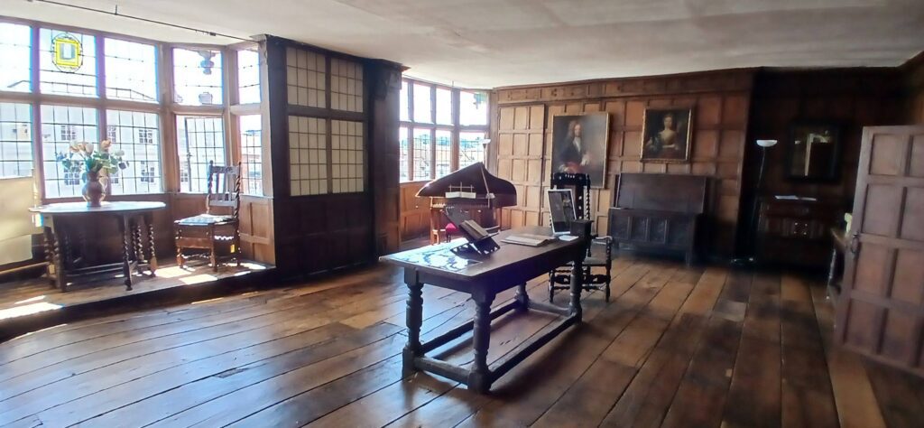 Oak panelling in the Merchants house in Marlborough