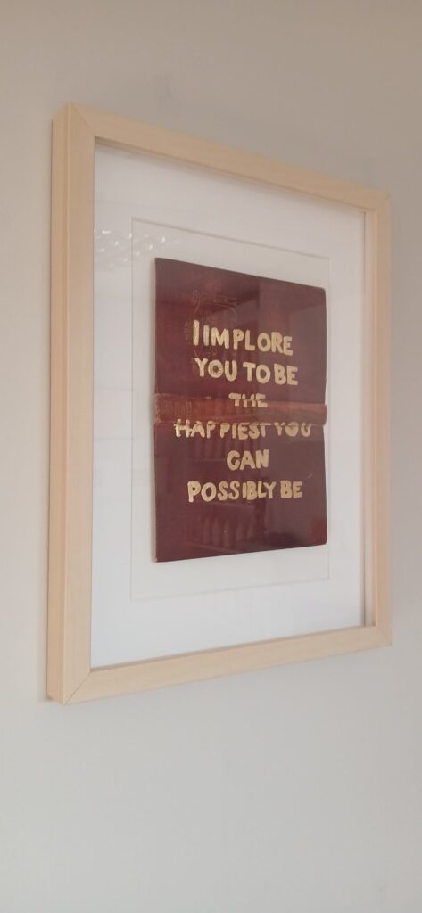 Sam Pooley Stride work in the exhibition