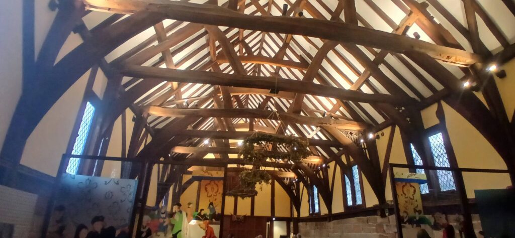 The hall - now a cafe - at The Lord Leycester