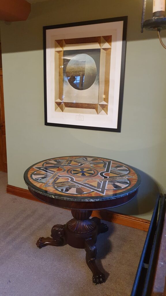 The Byrga Geniht Table in the Studiolo