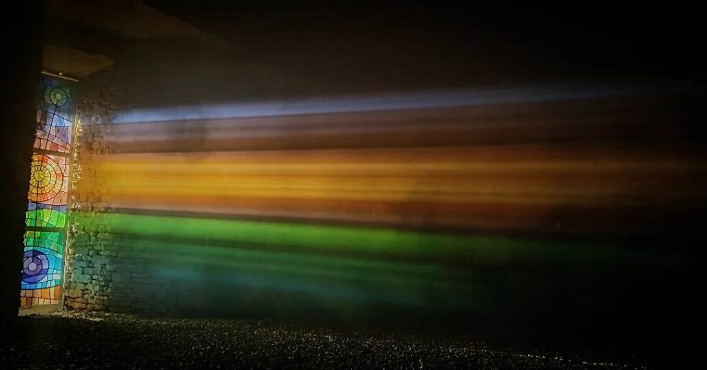 Ribbons of Light in Soulton Long Barrow