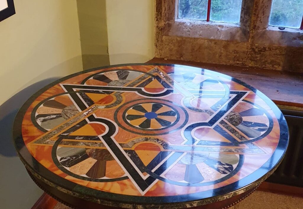 The Byrga Geniht Table: An 18th-century "thinking machine" currently on refusal at Soulton Hall.
