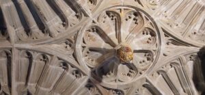 'THE DANCE' in the chantry chapel of Tong Church - a Vernon family monument