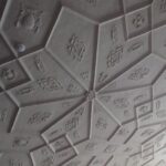 Geometric C16th cielings at Wilderhope