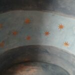 8 pointed stars abvove the chapel's altar