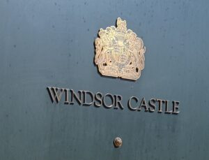 Sign at Windsor Castle