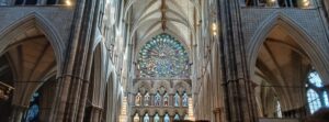 Following the meetings, we attended the 1700 service at Westminster Abbey