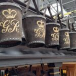 Royal cyphers on fire buckets
